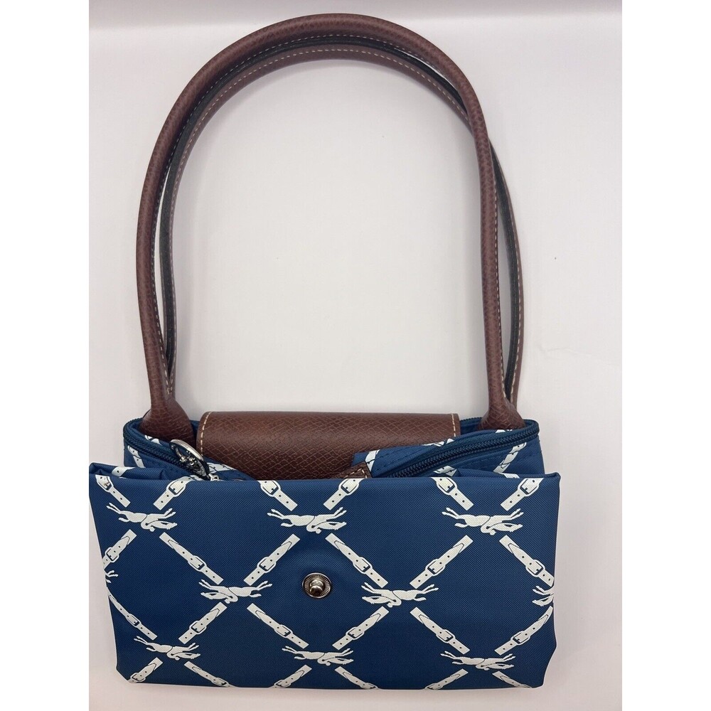 Longchamp Le Pliage Panther Print Nylon Shoulder Bag Color Peacock New no tag - Picture 2 of 6